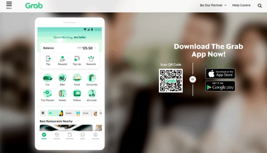 Grab App Download to Order Food in Hanoi