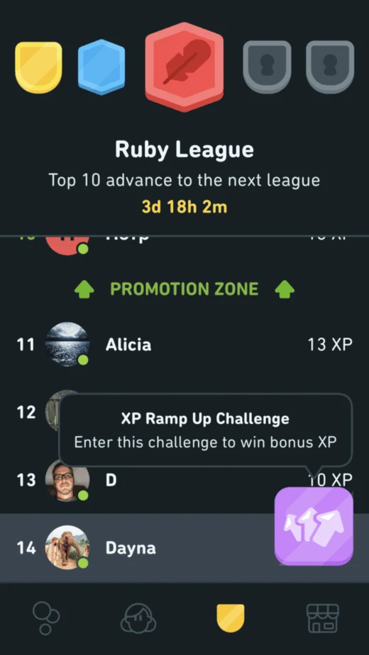 Xp Ramp Up Challenge to win bonus XP