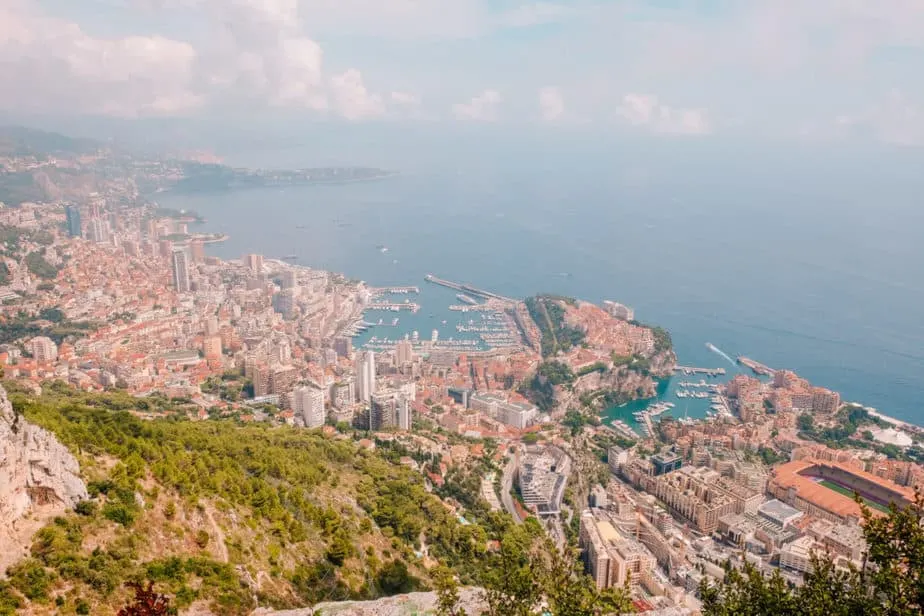 View of Monaco & Menton from la Tete de Chien