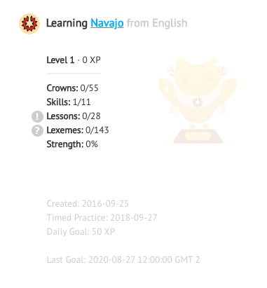 navajo is the shortest course on duolingo