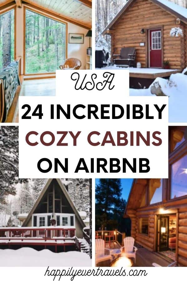 cozy cabins on Airbnb in the USA