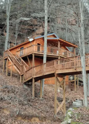 cabin on mountainside airbnb rental