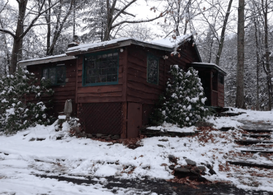 Cabin in the Snow catskill mountains cabin rental 