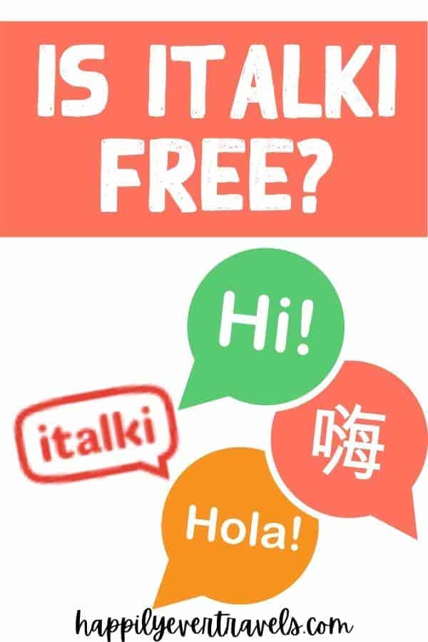 is italki free?