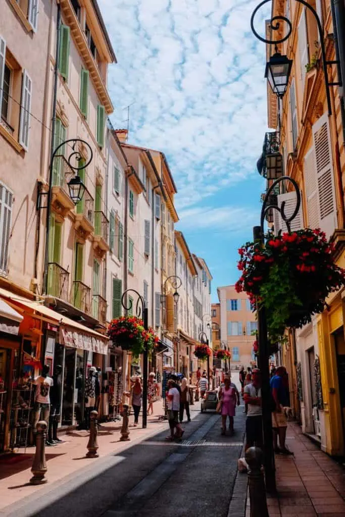 street in Antibes, France