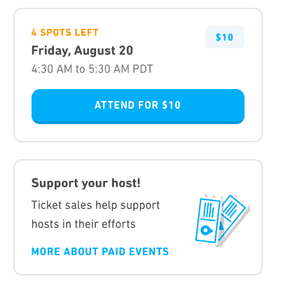 Duolingo Paid Event