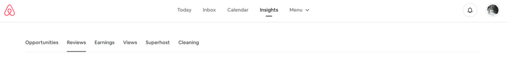 Airbnb host insights page