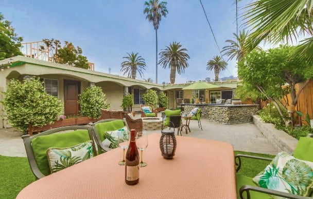 Airbnb rental with large backyard