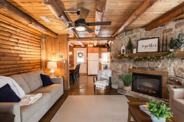 Cabin interior from Airbnb