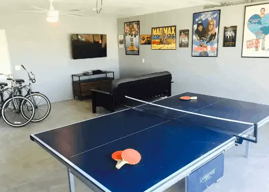game room in Airbnb in Palm Desert