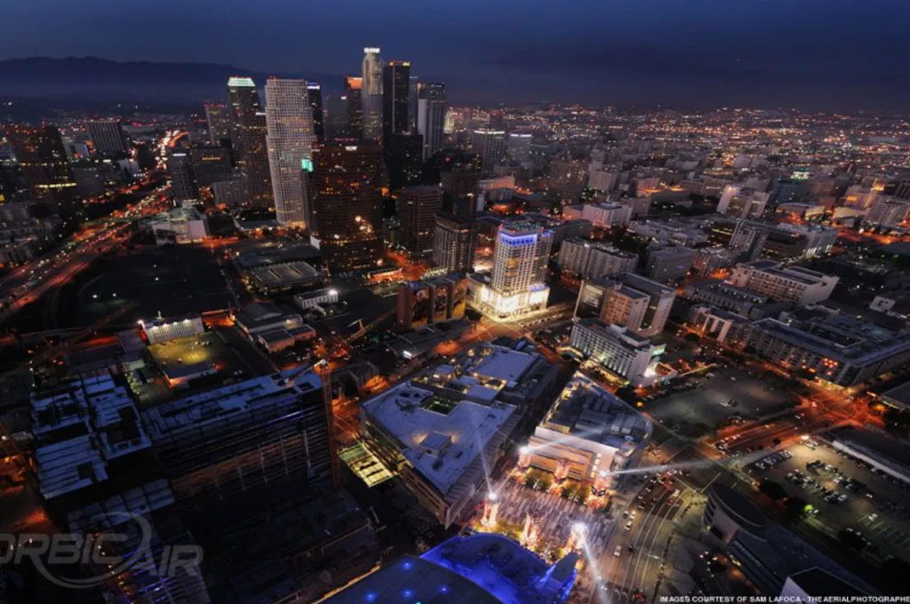 Night helicopter tour LA