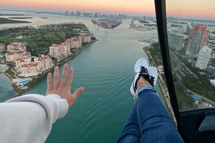 Sunset helicopter tour Miami