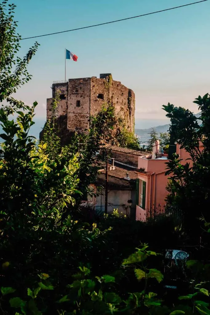 castle in Roquebrune-cap-martin, France