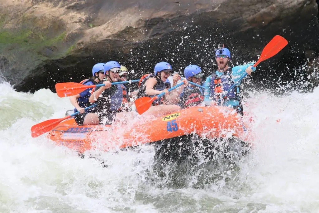 book a river rafting tour in bali