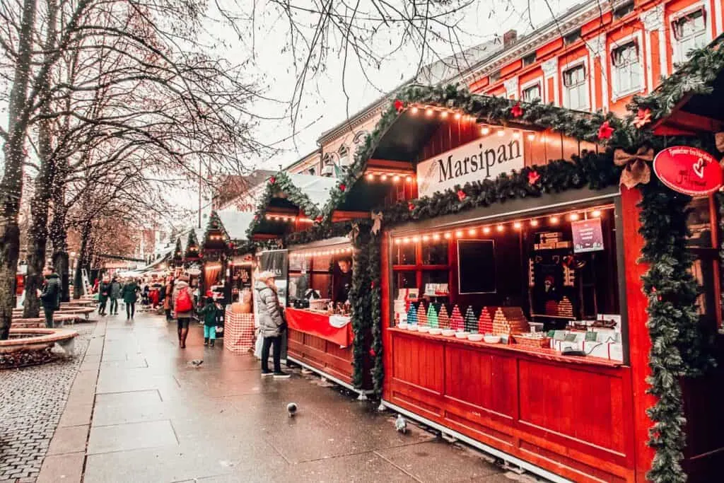Christmas Stalls in Oslo, Norway