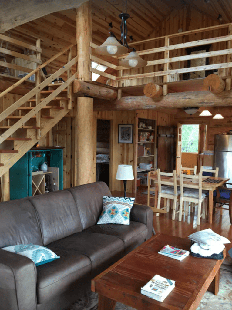 cabin living room for rent