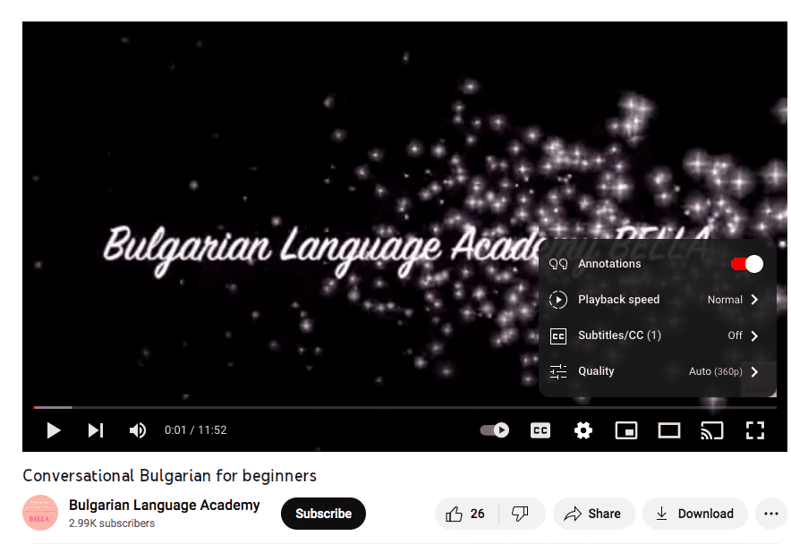 Bulgarian Youtube Channel