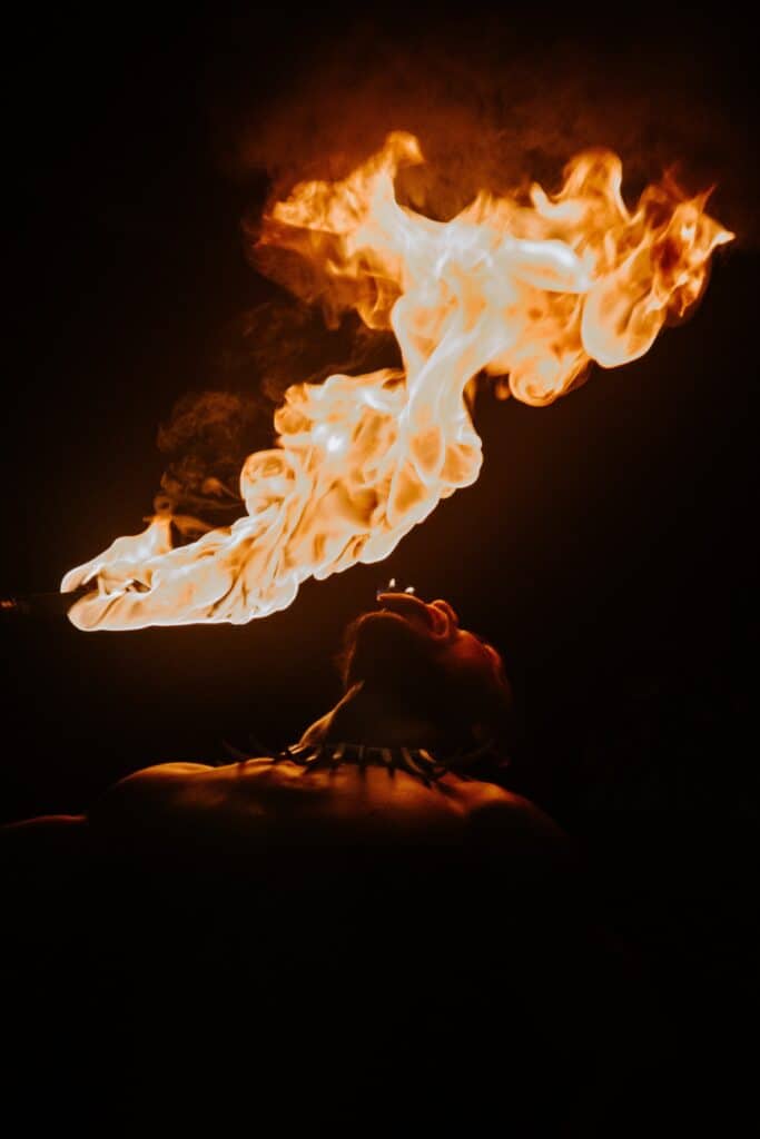 luau fire dancer